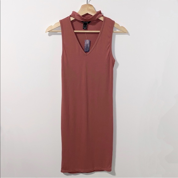 Choker Neck Bodycon Dress - Picture 1 of 2